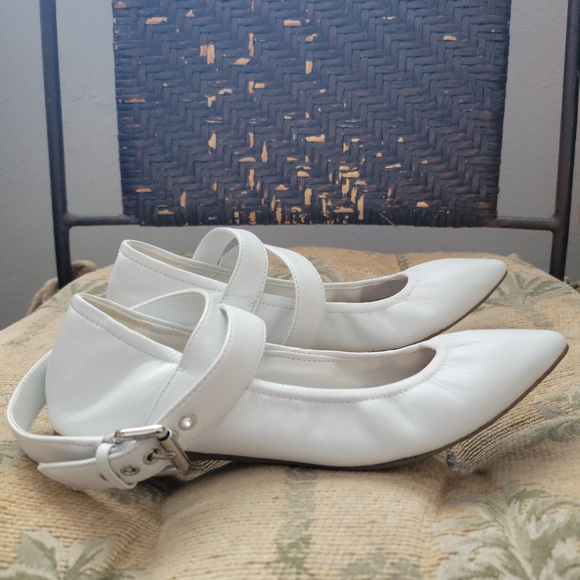 ALDO Palmyre Ankle Strap Ballerina Flats 6. - Picture 3 of 10